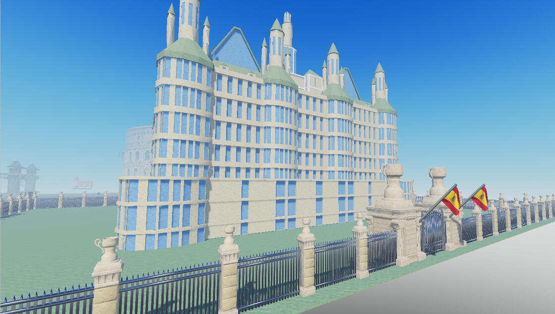 Palace with gate